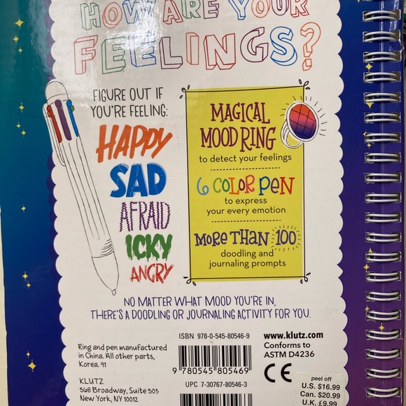 NEW Klutz Doodle Journal & Mood Journal - Picture 5 of 10